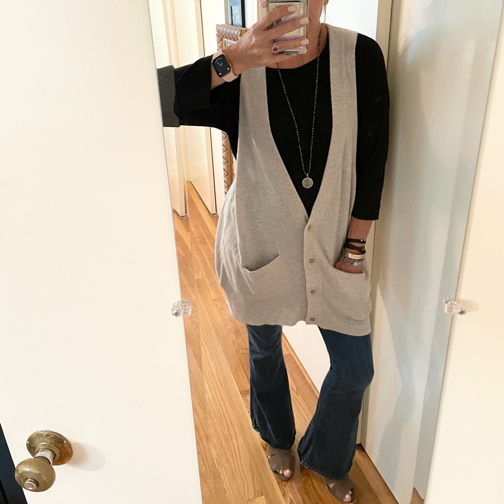 7 For All Man Kind Cashmere Vest View 4